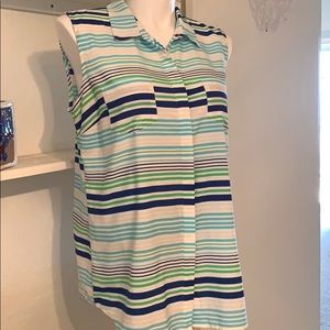 Sleeveless striped Top